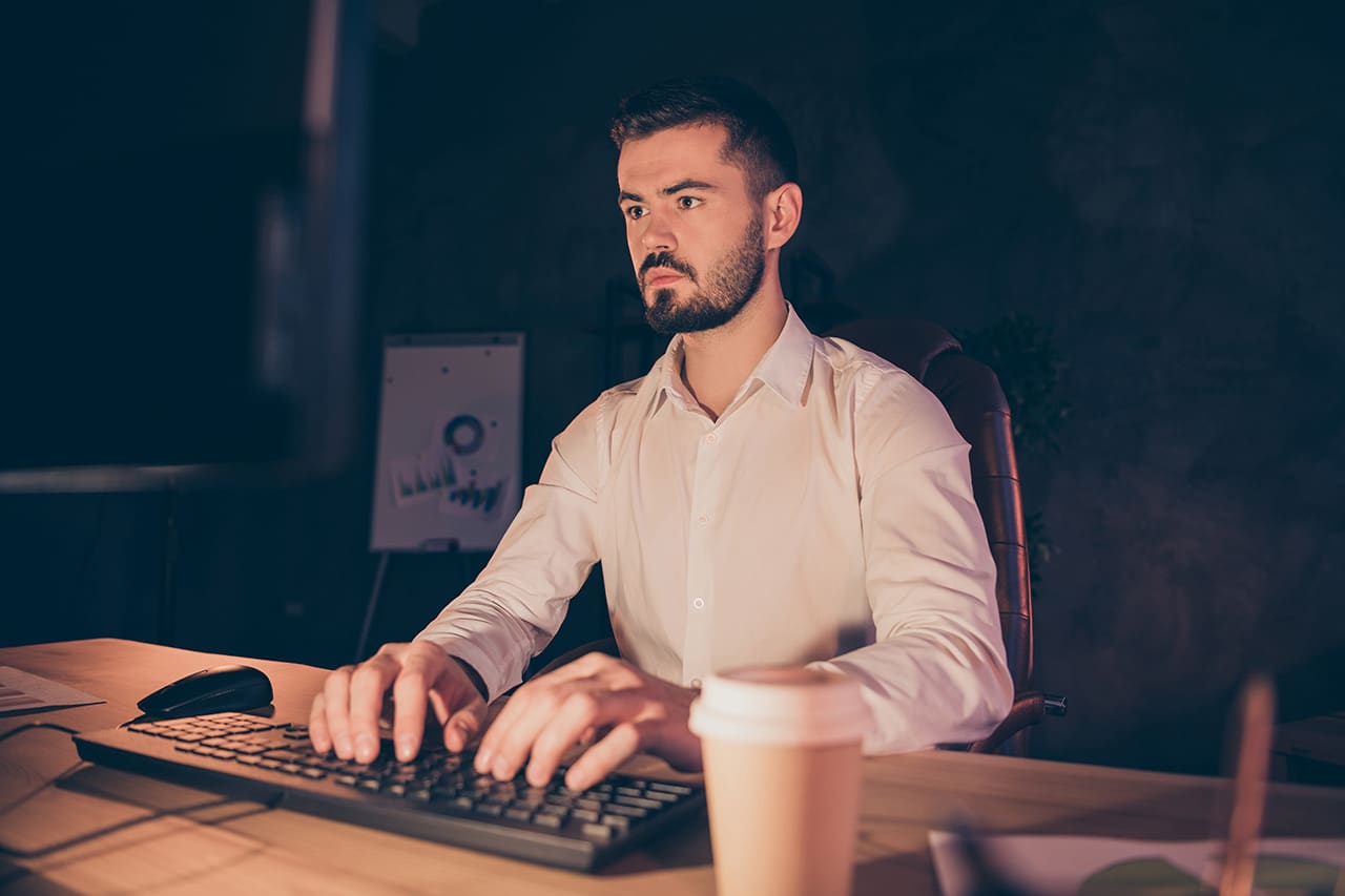 Person watching YouTube